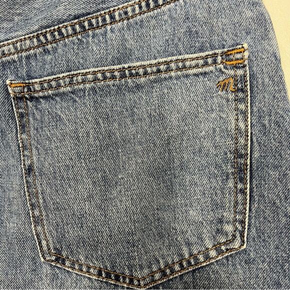 Madewell Rigid Denim Jean A-Line Skirt Pockets 100% Cotton Blue Women’s 26 - Picture 3 of 8
